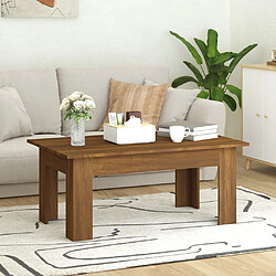 Avis Maison Chic Table basse,Table Console Table d'appoint, Table pour salon Chêne marron 100x60x42 cm Bois d'ingénierie -MN48585