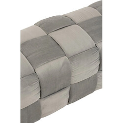 Inside 75 Pouf CORIE Rectangle 3 personnes / Gris Clair pas cher