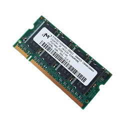 Barrette Mémoire 256Mo RAM DDR MICRON MT8VDDT3264HDG-335C3 PC2700S SO-DIMM