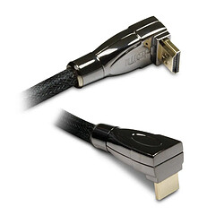 Metronic Cordon HDMI coudé avec Ethernet 