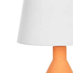 Acheter Beliani Lampe à poser en céramique orange LAMBRE