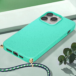 Avis Avizar Coque cordon pour iPhone 15 Pro Max Silicone Recyclable Classic Case Bio Vert