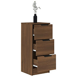 Maison Chic Commode Buffet - Meuble de rangement Chêne marron 30x30x70 cm Bois d'ingénierie -GKD26541 pas cher