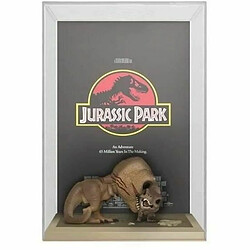 Funko Jurassic Park - Movie Poster et figurine POP! Tyrannosaurus Rex & Velociraptor 9 cm