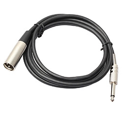 2x XLR 3 Pin Mâle À 1/4" Mono Câble de Microphone 6ft Câble Connecteur Audio pas cher