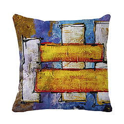 Alter Coussin avec impression numérique, 100% Made in Italy, Coussin de canapé décoratif, amovible et lavable, modèle Pierrick, 40x40x5 cm