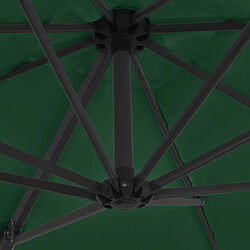 Helloshop26 Parasol avec base portable 2,5 x 2,5 m vert 02_0008063 pas cher