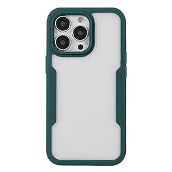 Coque en TPU + acrylique avec protection de l'objectif de l'appareil photo vert nuit pour votre iPhone 13 Pro 6.1 pouces