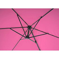 Mendler Parasol mural Casoria, parasol feux de circulation, 3m inclinable, polyester aluminium/acier 9kg ~ rose pas cher