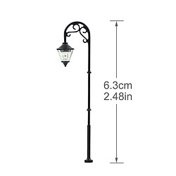 Acheter 10 pièces Modèle Ferroviaire Train Lampadaire, 6.3cm ou 2.48 pouces Lampadaires, HO Échelle Led