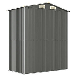 Acheter Helloshop26 Abri de jardin cabane cabanon maison de stockage remise extérieur hangar outils robuste clair 192 x 108 x 223 cm acier galvanisé gris 02_0022253