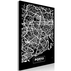 Artgeist Tableau - Negative Map: Porto (1 Part) Vertical [60x90]