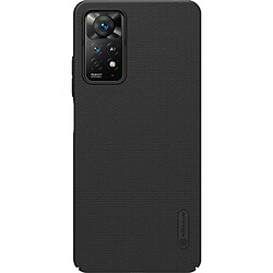 Alive Records Nillkin Coque arrière super givrée compatible avec Redmi Note 11 Pro+ Plus 5G (noir)