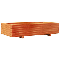 vidaXL Jardinière cire marron 110x60x26,5 cm bois de pin massif