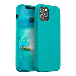 JUST GREEN Coque de Protection pour iPhone 12/12 Pro Natura Recyclable Bleu