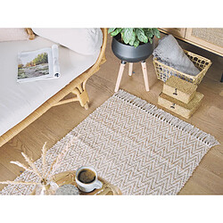 Avis Beliani Tapis beige à motif zigzag 80 x 150 cm AFRIN