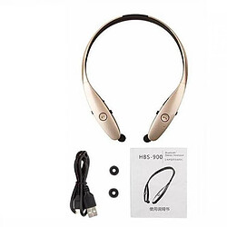 GUPBOO Le plus récent casque Bluetooth HBS-900 pour LG HBS900 casque de sport Hifi stéréo basse casque sans fil étanche pour Samsung pas cher