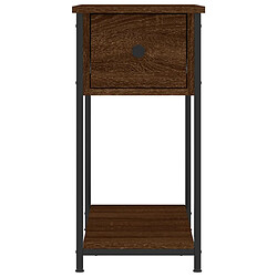 Acheter vidaXL Table de chevet chêne marron 30x60x60 cm bois d'ingénierie