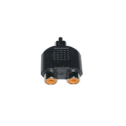 ADAPTATEUR RCA-MÂLE/ 2X RCA-FEM. MONO POUR TV AUDIO TELEPHONIE - 4700403