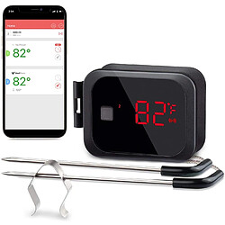 Vendos85 Thermomètre Cuisine Bluetooth avec 2 Sonde Temperature noir