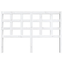 Avis Maison Chic Tête de lit scandinave pour lit adulte,Meuble de chambre Blanc 145,5x4x100 cm Bois massif de pin -MN27008