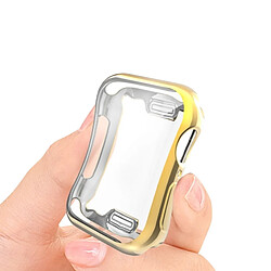 Wewoo Coque en TPU plaqué pleine couverture pour Apple Watch série 4 40 mm (or) pas cher