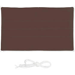 Helloshop26 Voile d'ombrage rectangle 4 x 6 m brun 13_0002932_4