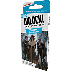 Jeu d escape game Asmodee Unlock Short Adventures Meurtre à Birmingham