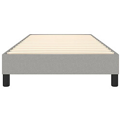 Sommier à lattes,Cadre à lattes de lit pour Adulte Gris clair 80x200 cm Tissu -MN66012 pas cher