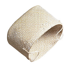 Avis 2pcs Panier De Ventre Tissé Naturel Sac De Rangement De Linge De Jardinière Tissé à La Main