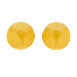 100 pièces en bois blanc dés d6 six faces dés pour d u0026 d rpg jeux jaune