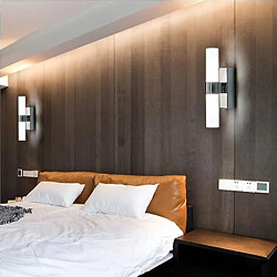 Acheter Universal AC85-265V 10W double tête acrylique LED applique pour l'hôtel/chambre applique salle de bain acier inoxydable LED miroir lumière