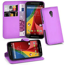 Cadorabo Coque Motorola MOTO G2 Etui en Violet