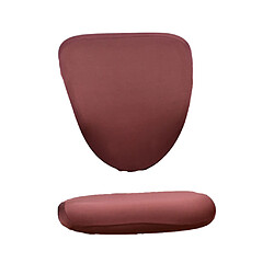 chaise de bureau ordinateur moderne couverture polyester tissu élastique amovible café noir