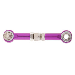 tirette de tringlerie de direction en aluminium pour hsp 94122 94123 1/10 rc voiture violet