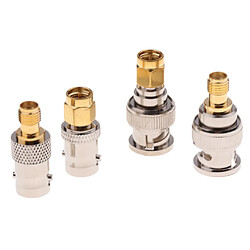 Sma à Bnc Kits 1 Ensemble Rf Coaxial Adaptateur Mâle Femelle Coaxial Connecteur 4 Pièces pas cher