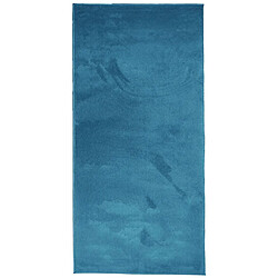 vidaXL Tapis OVIEDO à poils courts turquoise 100x200 cm