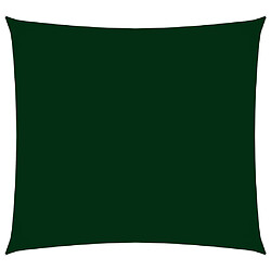 Helloshop26 Voile de parasol tissu oxford carré 4 x 4 m vert foncé 02_0009512