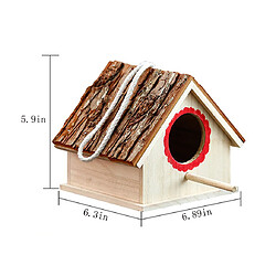 nid en bois, la mode maison d'oiseau, peut accrocher la maison d'oiseau, la maison de la maison d'oiseau