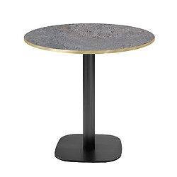 Restootab Table Ø70cm - modèle Round cladeira chants laiton 