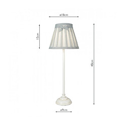 Luminaire Center Lampe de table Grace blanc mat 1 ampoule 48cm