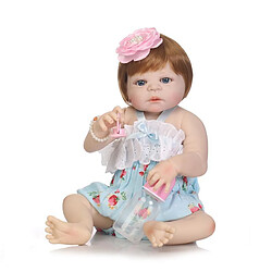 Universal Poupée bébé régénérée quai silicone souple 22/55 cm réaliste poupée jeune fille mariée.