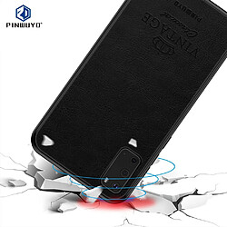 Coque en TPU + PU noir pour votre Samsung Galaxy S20