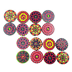 Acheter 100pcs Bouton En Bois à 2 Trous Pour La Couture De Scrapbooking Série Rouge 3/4 Po