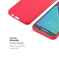 Acheter Cadorabo Coque Samsung Galaxy J3 2017 US Version Etui en Rouge