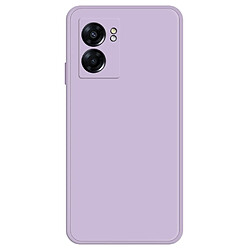 Coque en TPU antichocs, caoutchouté avec bord droit de la doublure pour votre Oppo A57 (2022) 5G/A77 5G - violet