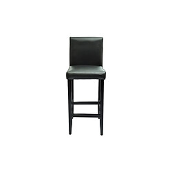 Avis vidaXL Tabourets de bar lot de 2 noir similicuir