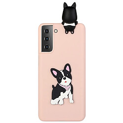 Coque en TPU antichoc, décoration de figurines 3D chien mignon pour votre Samsung Galaxy S22 Plus 5G