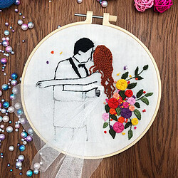 Avis Kit De Broderie à L'aiguille Avec Outils De Base Décoration De Mariage Saint-Valentin C