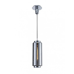 Luminaire Center Suspension design Jarras Chrome poli 1 ampoule 71cm